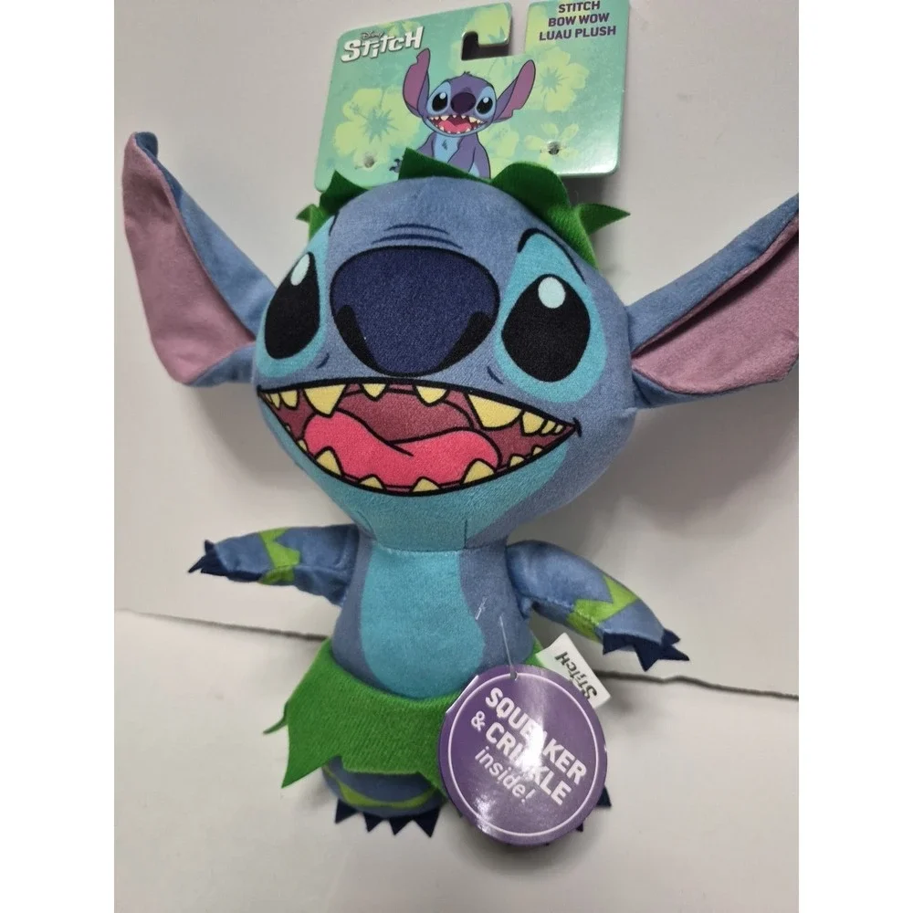 Stitch Dog Toy with Crinkle and Sound Durable Plush Stuffed Animal